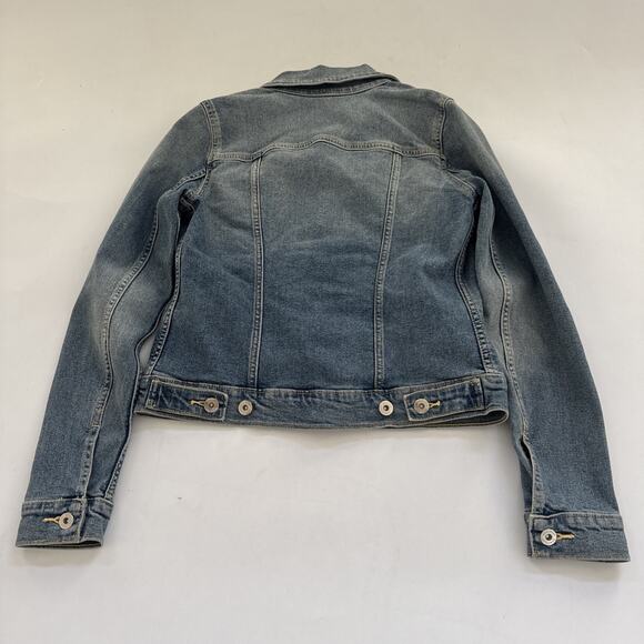 Denizen from Levi's Women's Denim Jean Jacket Small Classic Medium Wash Trucker - Picture 5 of 10